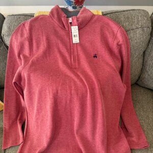 Brooks Brothers - Cotton Blend Pique Half-Zip - Size XXL